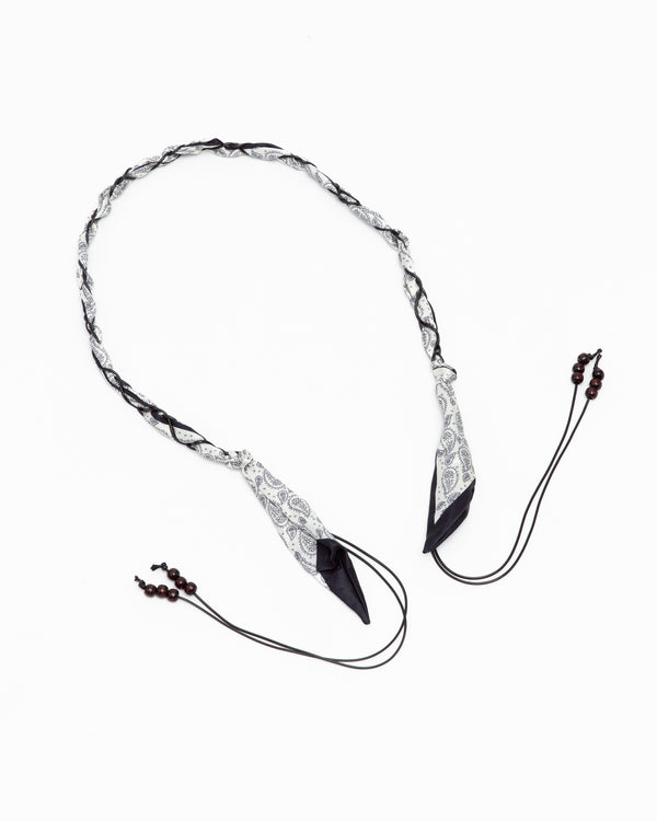 SCARF TASSEL BELT -Brown & Black