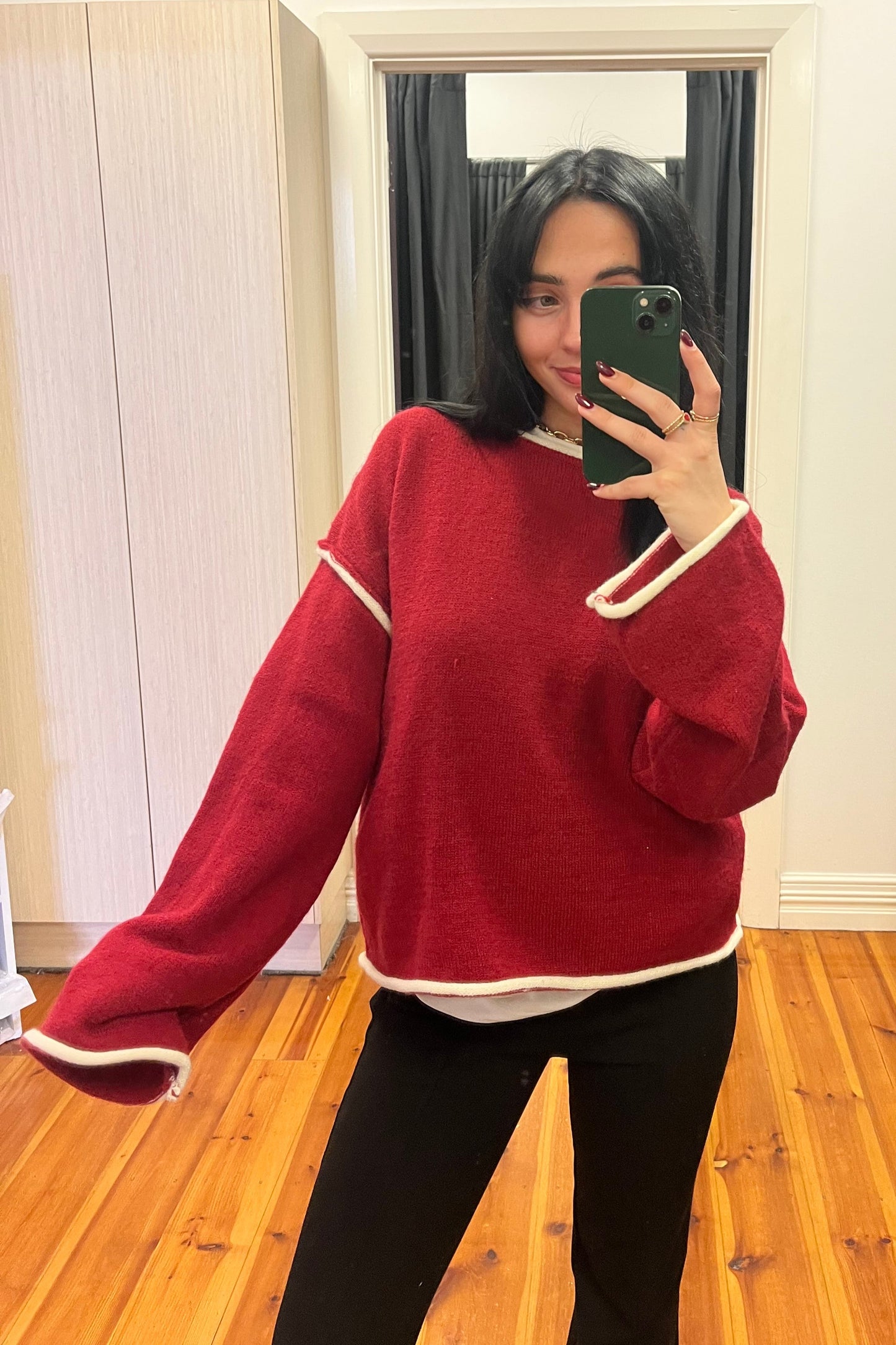ruby red knit 