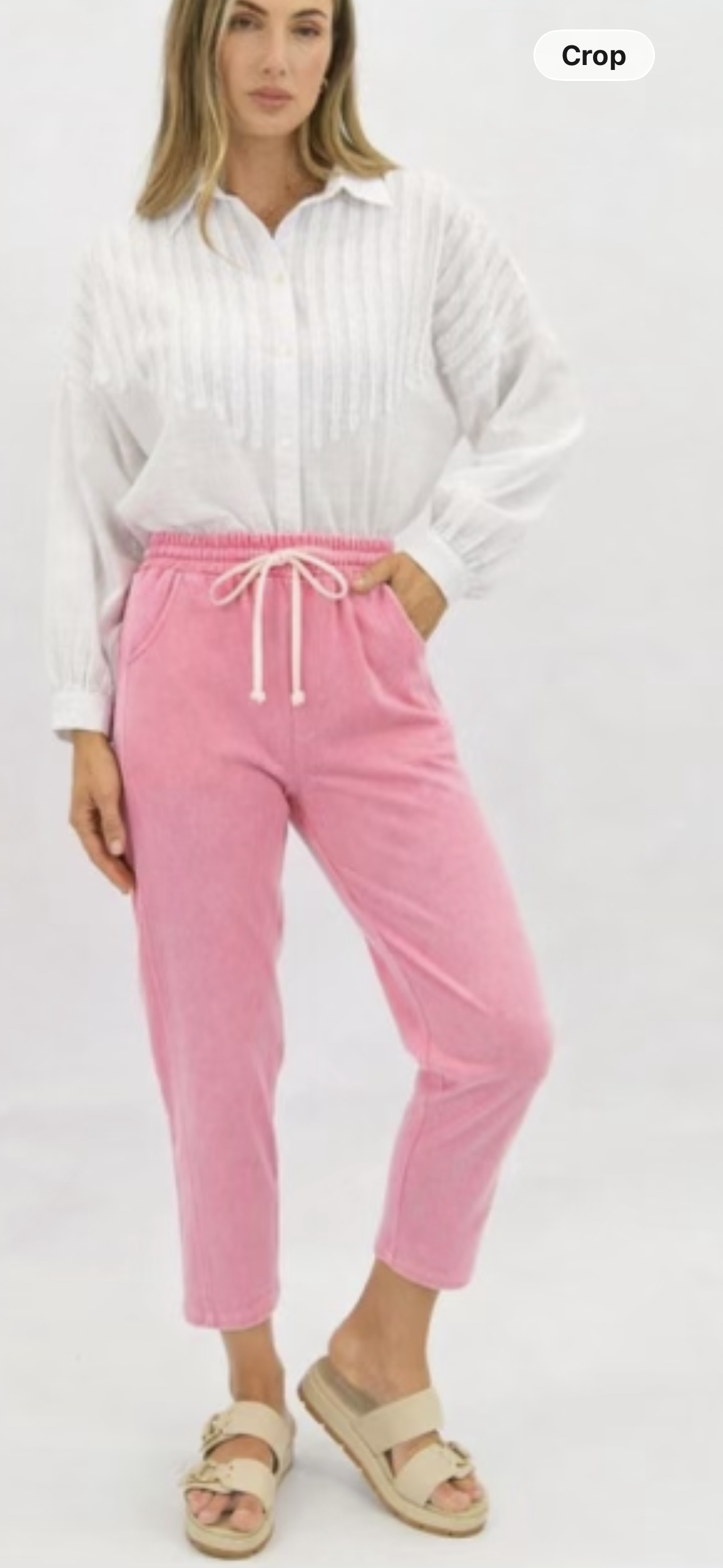 VEDA WASHED JOGGER- Blue & Pink