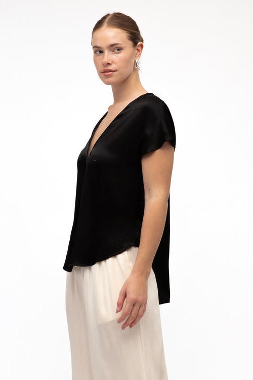 NERO SATIN TOP
