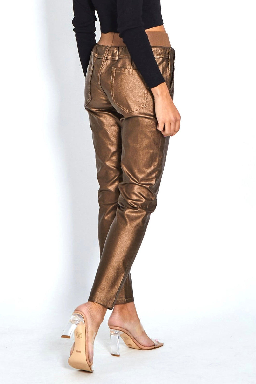 RILEY WAX JOGGER- Bronze & Pewter