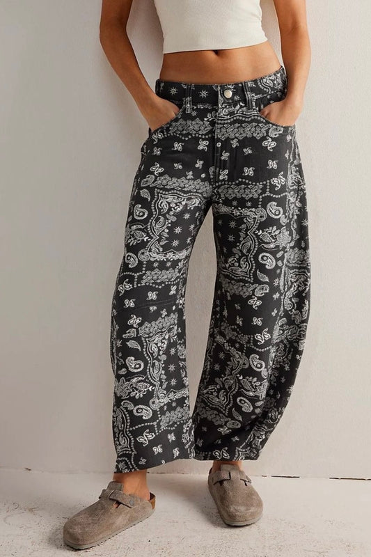 PAISLEY BARREL NERO