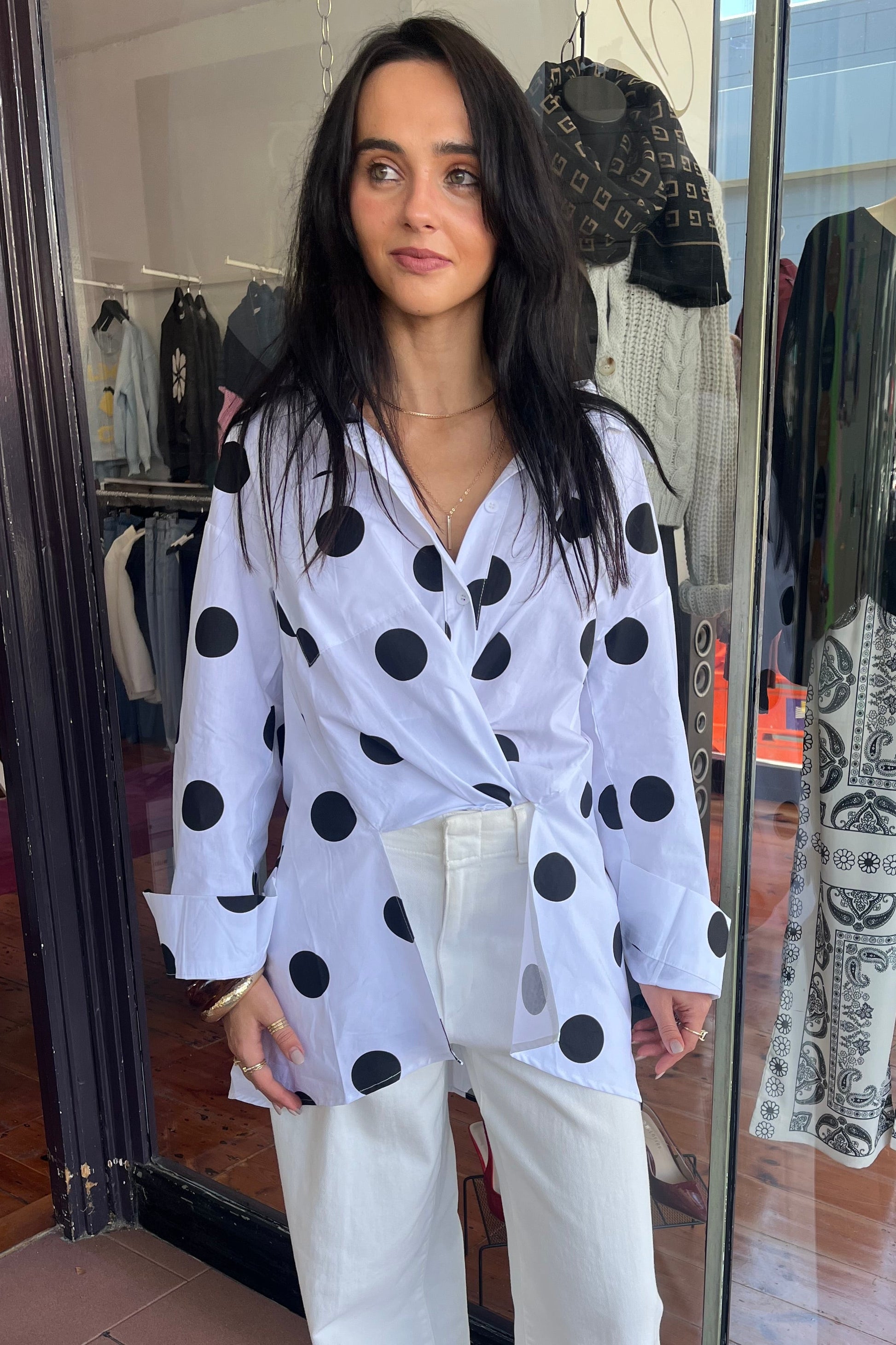 julia spot shirt