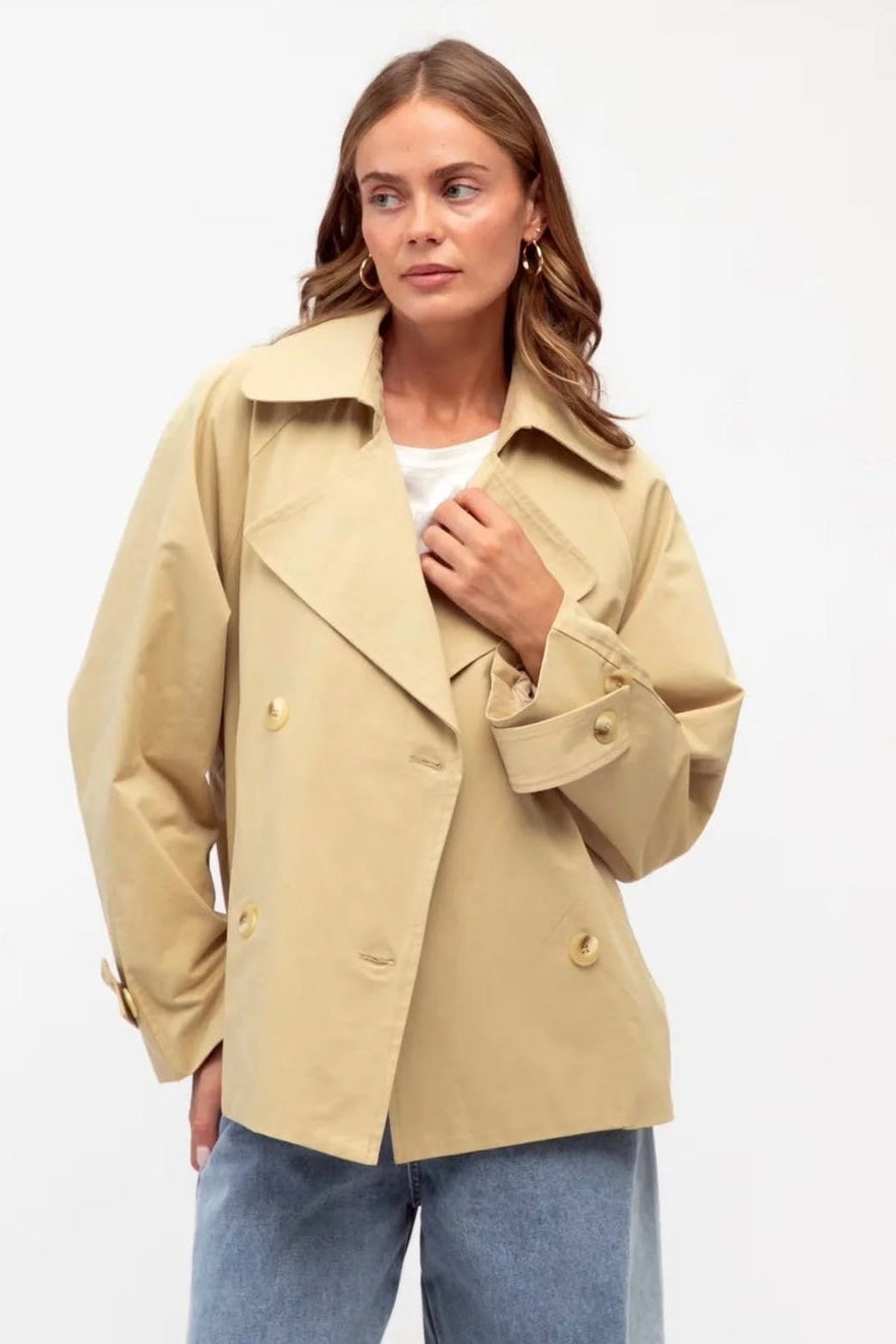 MOIRA CROPPED TRENCH COAT
