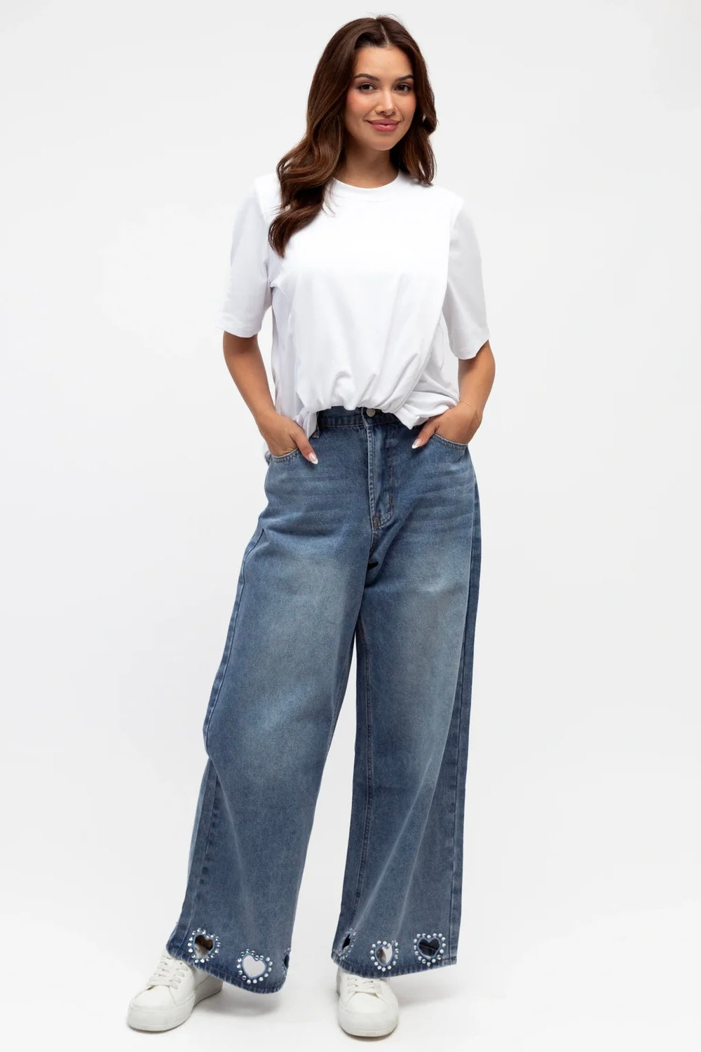 HEART EMBELLISHED JEAN