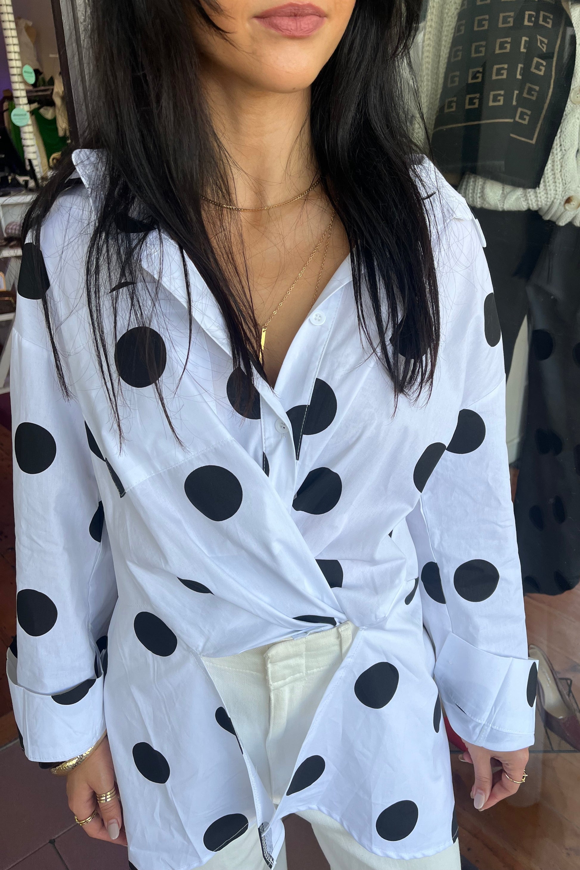 julia spot shirt