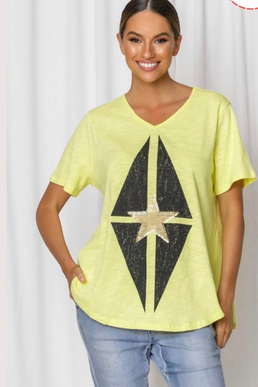 cotton relaxed star tee