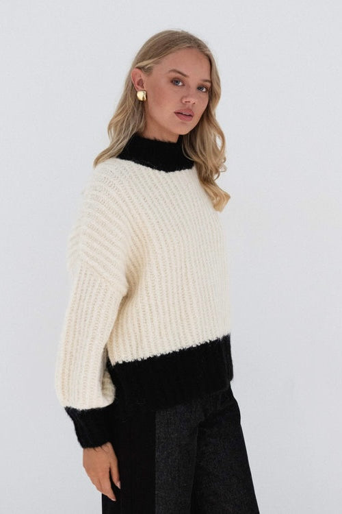 cozy turtle neck short super soft jumper paperheart