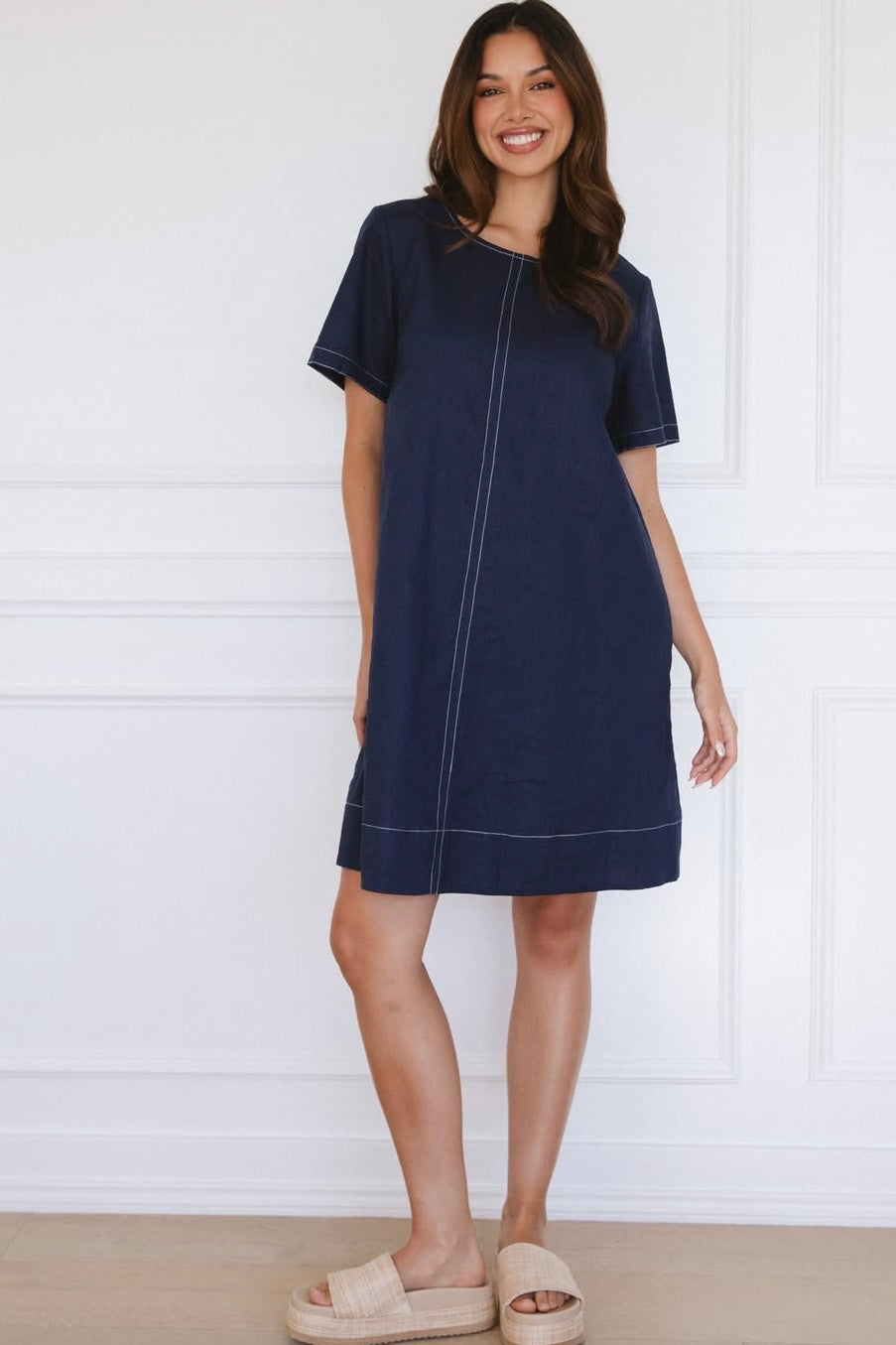 STITCH SHIFT DRESS
