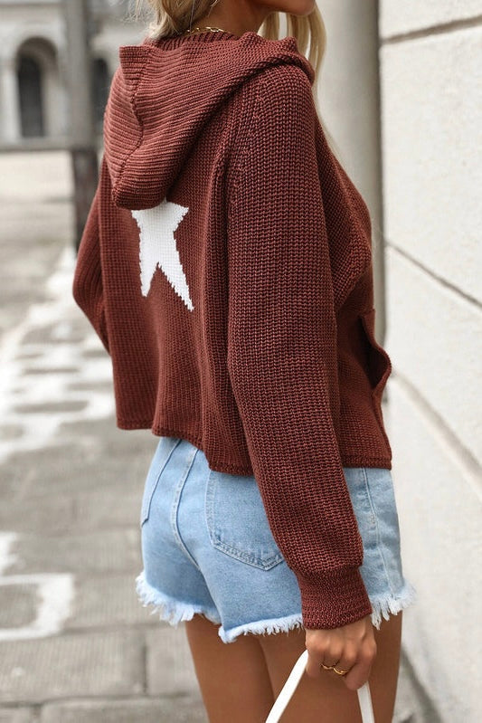 hooded smaibulun light weight knit