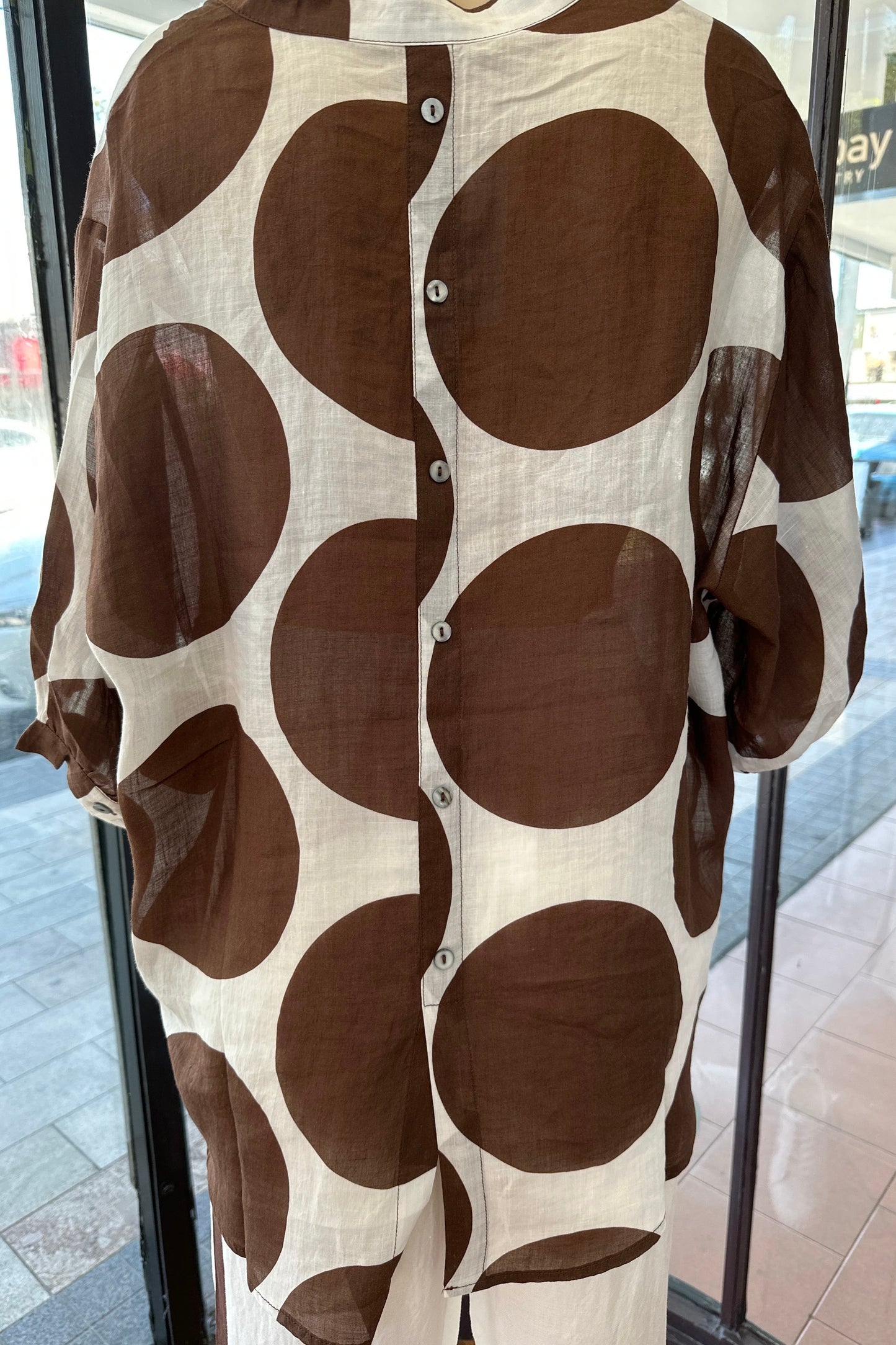 RONNY SHIRT- Chocolate & Red