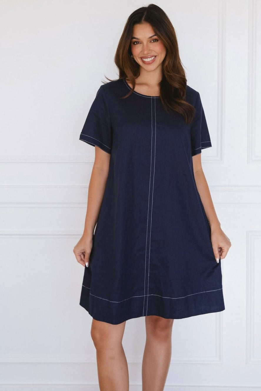 STITCH SHIFT DRESS