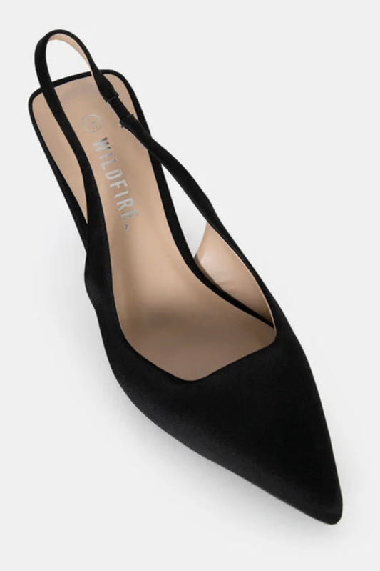 sling back vegan heel