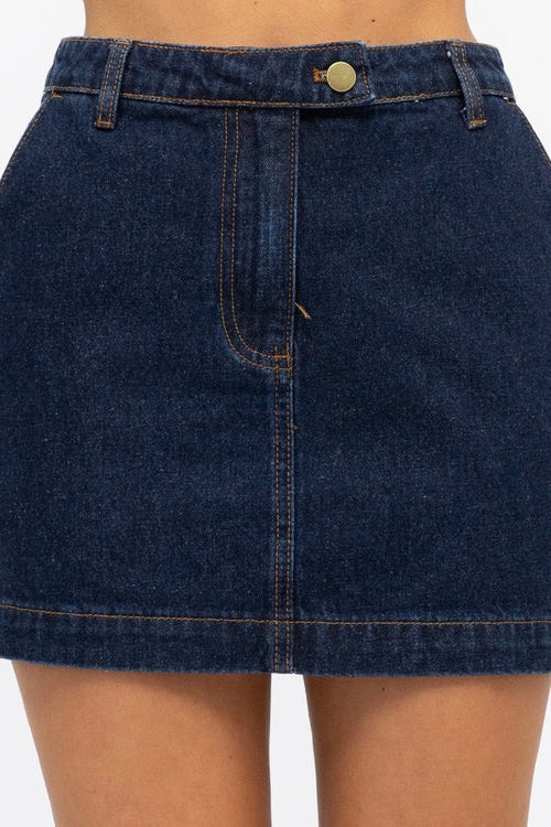 INDI MINI DENIM SKIRT