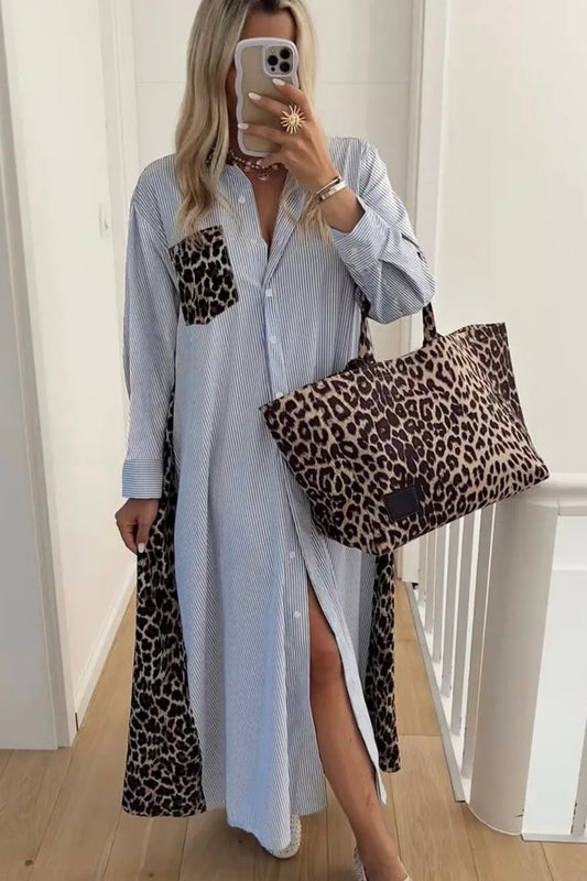 XO MAXI SHIRT DRESS