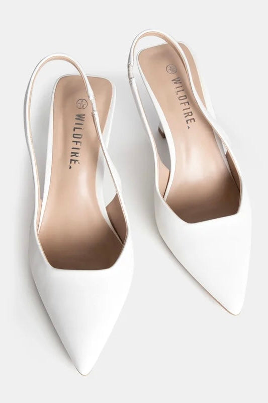 sling back pointy heel
