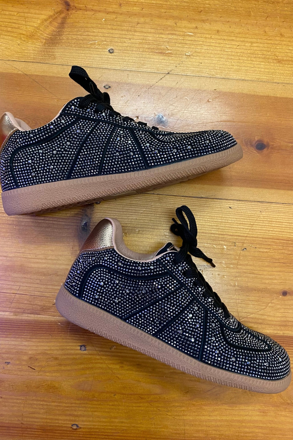 lavish velvet bling sneakers