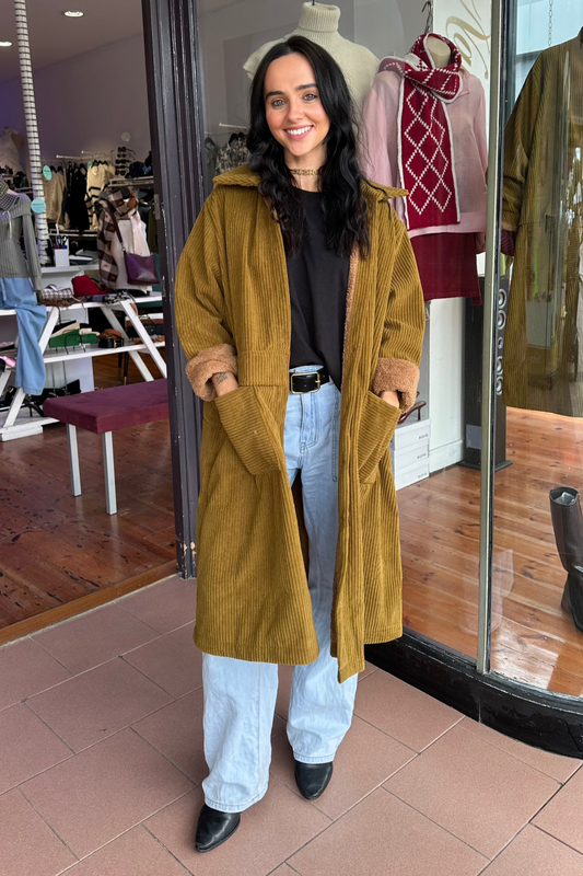 cord winter coat
