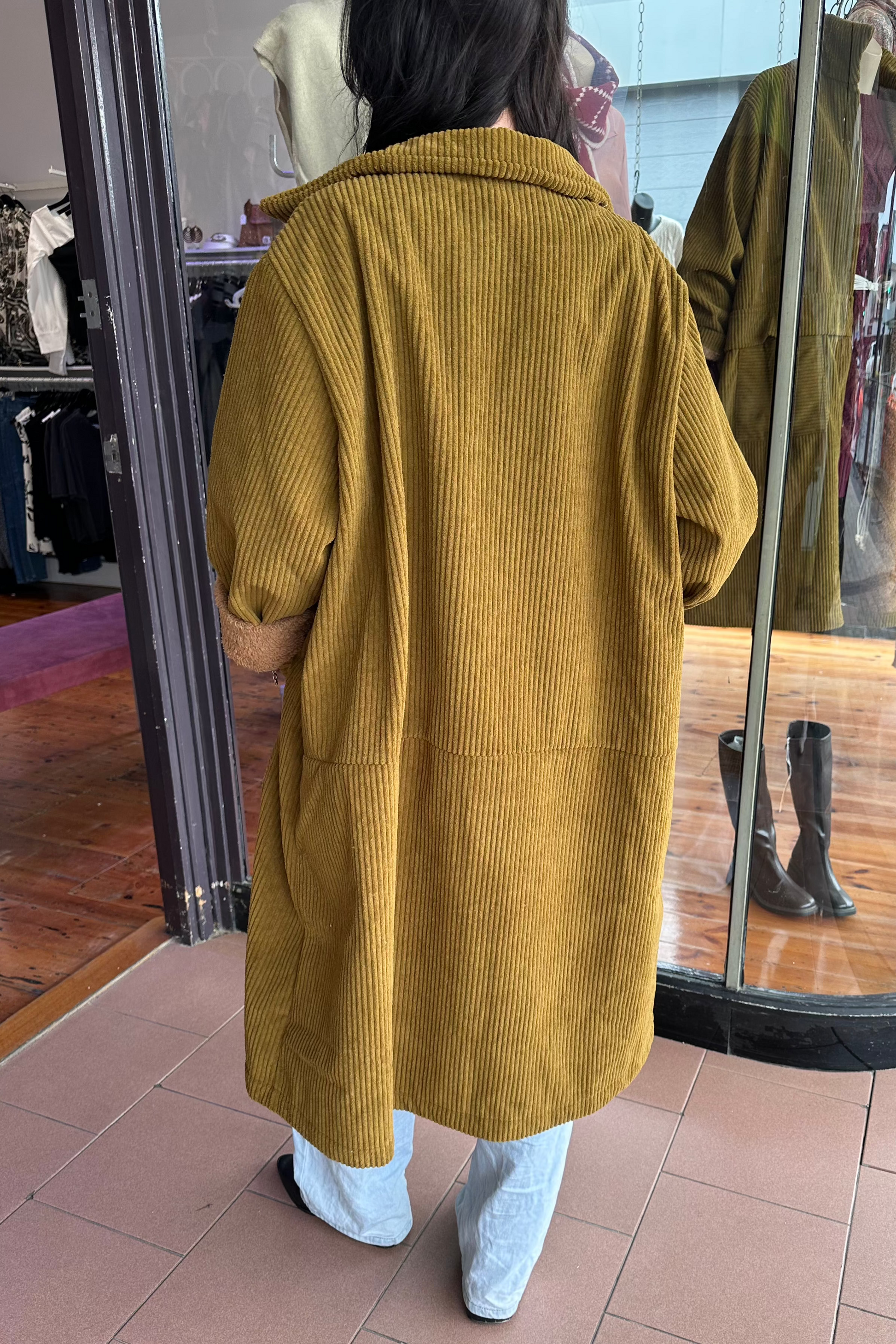 cord winter coat