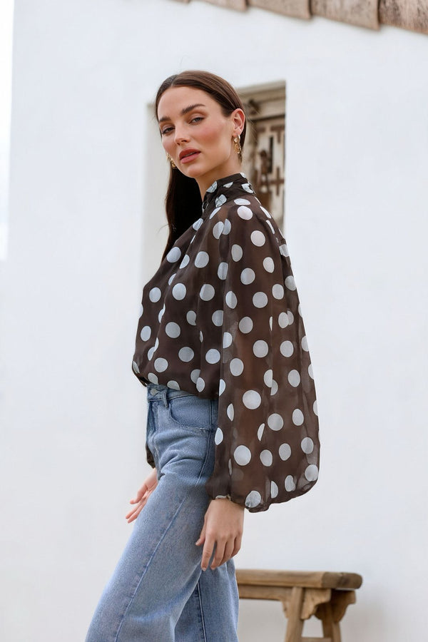 DREAMS MIA POLKA DOT- Chocolate & Cream