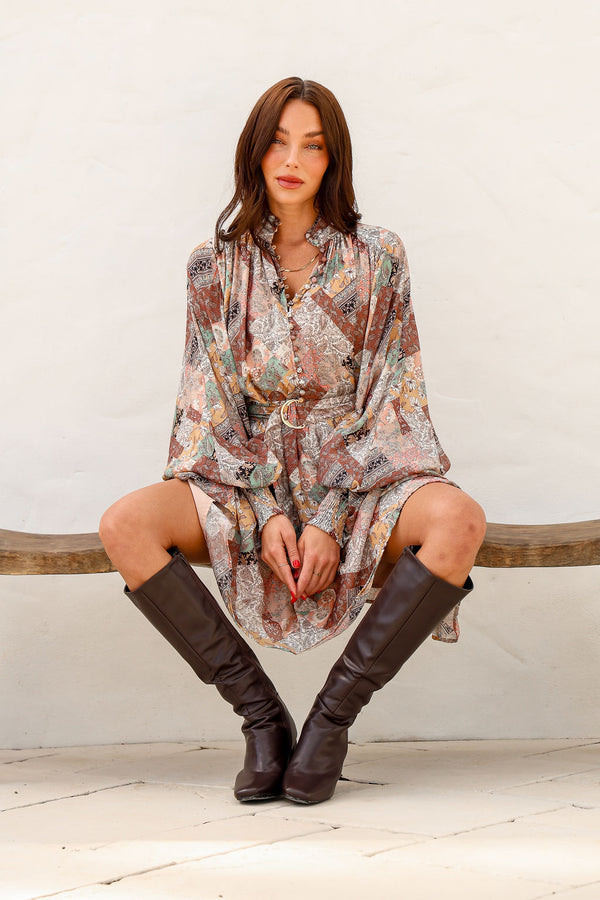 neave dreams midi dress jatea the label