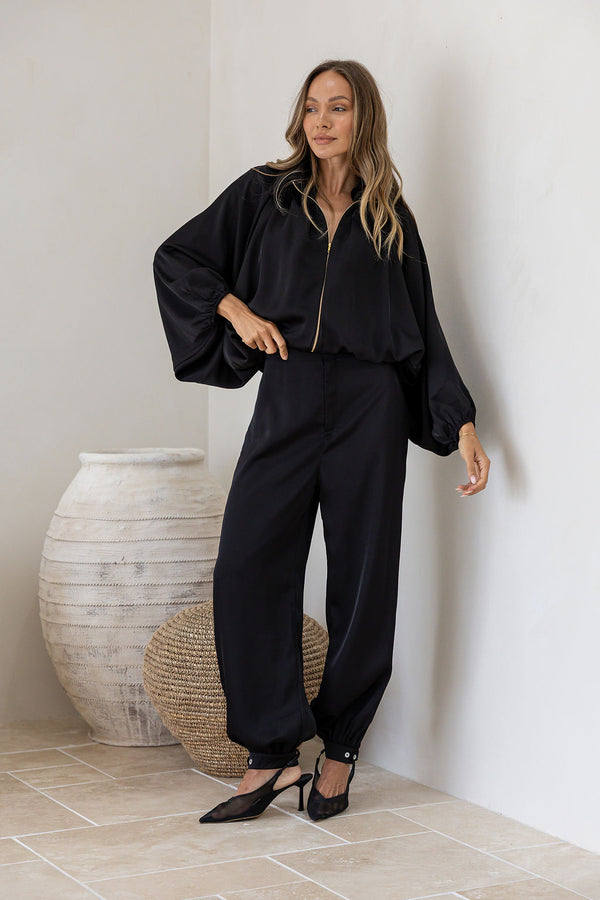GIGI BALLOON PANT- Balck & Coco