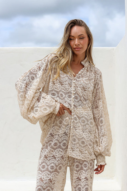 pizzo dreams lace blouse jatea the label