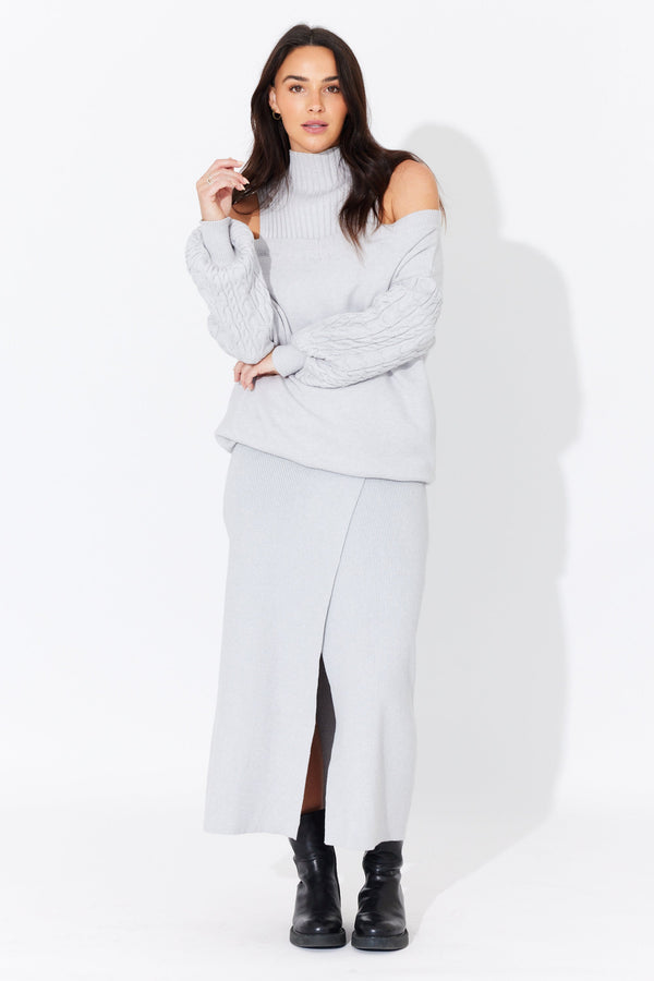 HOPE KNIT CROSS SKIRT