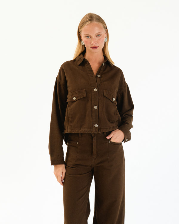 SYDNEY JEAN - Chocolate & Khaki