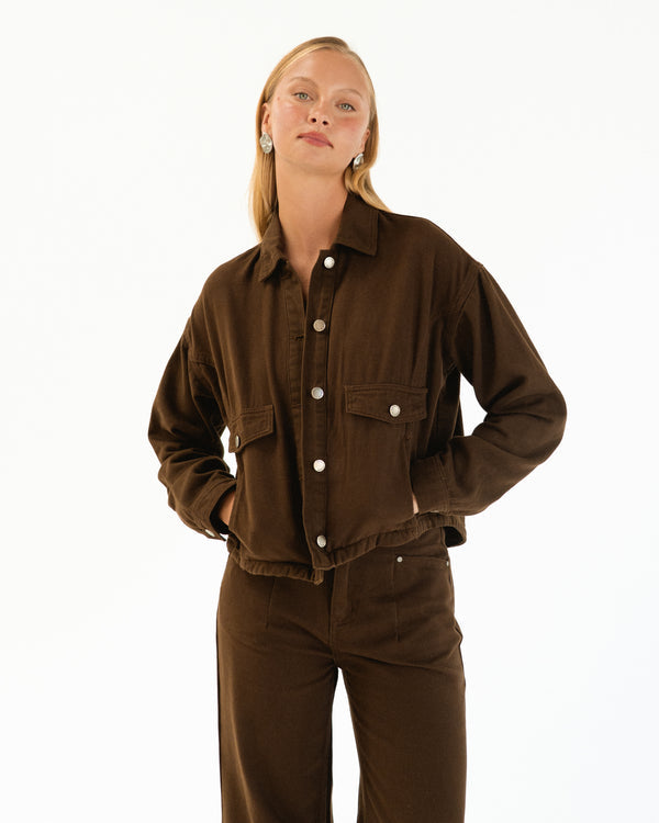 SYDNEY JEAN - Chocolate & Khaki