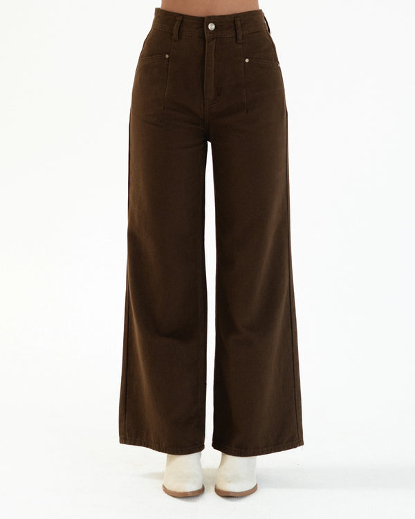 SYDNEY JEAN - Chocolate & Khaki