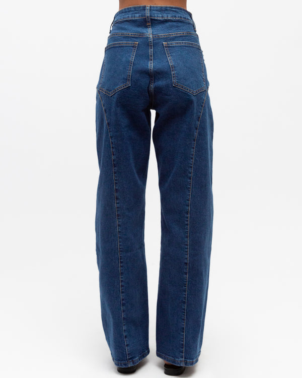 TEXAS STUDDED JEANS - Charcoal & Indigo