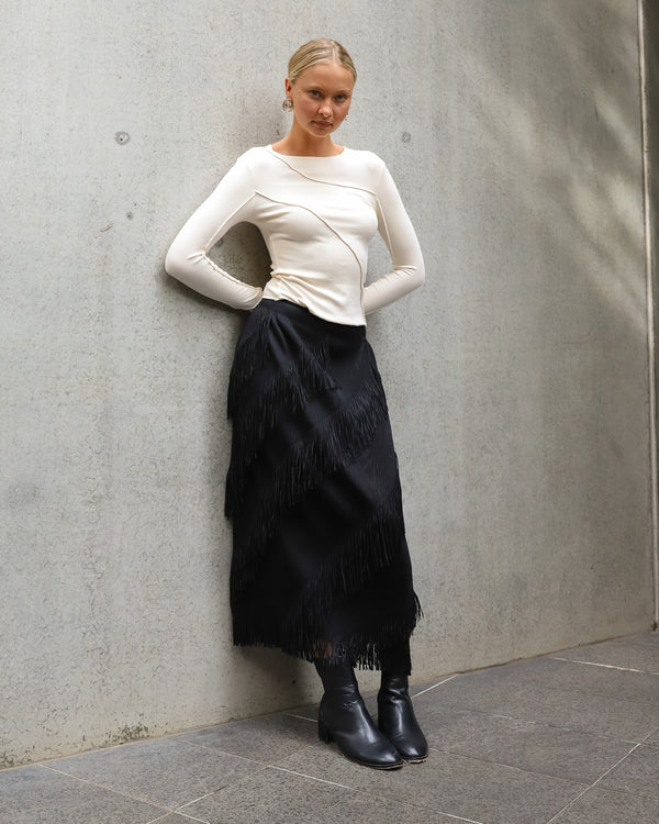 XANDER TASSEL SKIRT