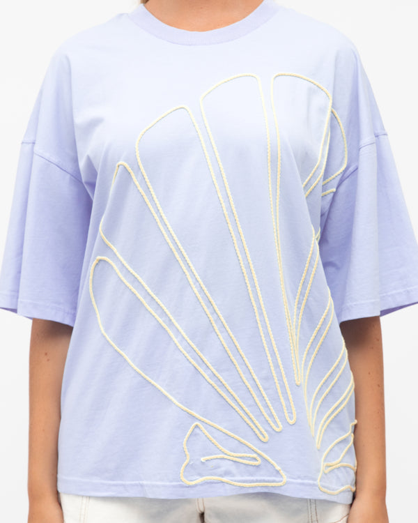 SHELLA TEE - Blue & White