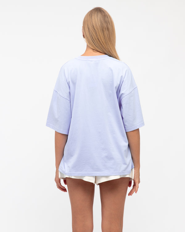 SHELLA TEE - Blue & White