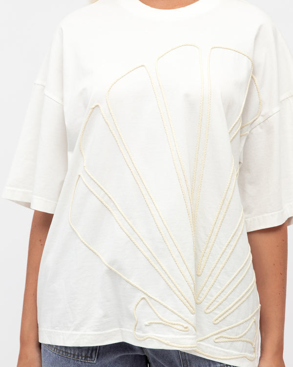 SHELLA TEE - Blue & White