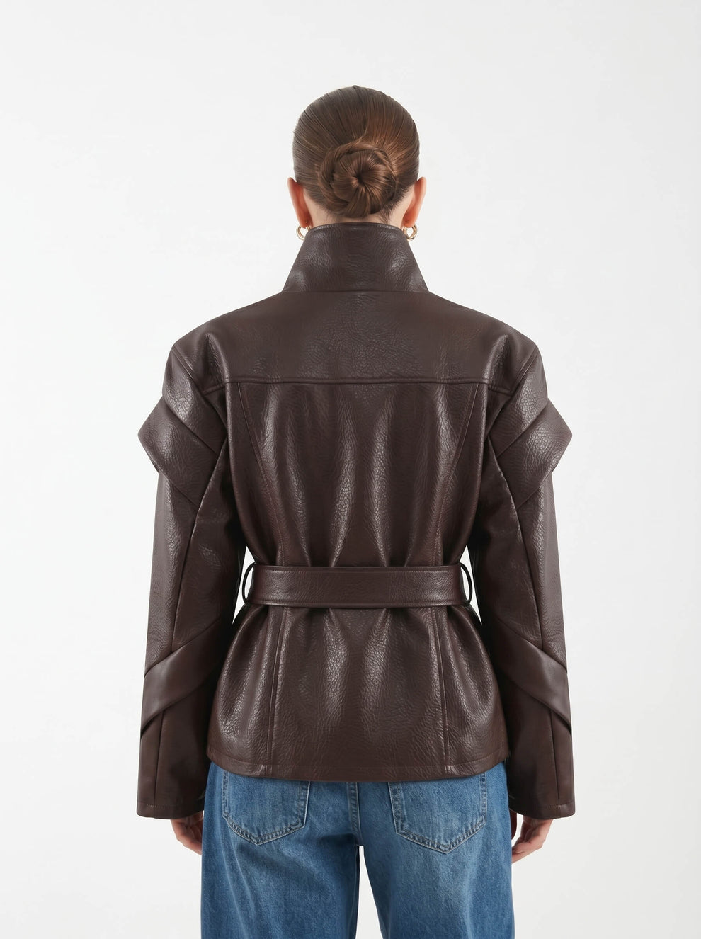 CARLIA FAUX LEATHER JACKET