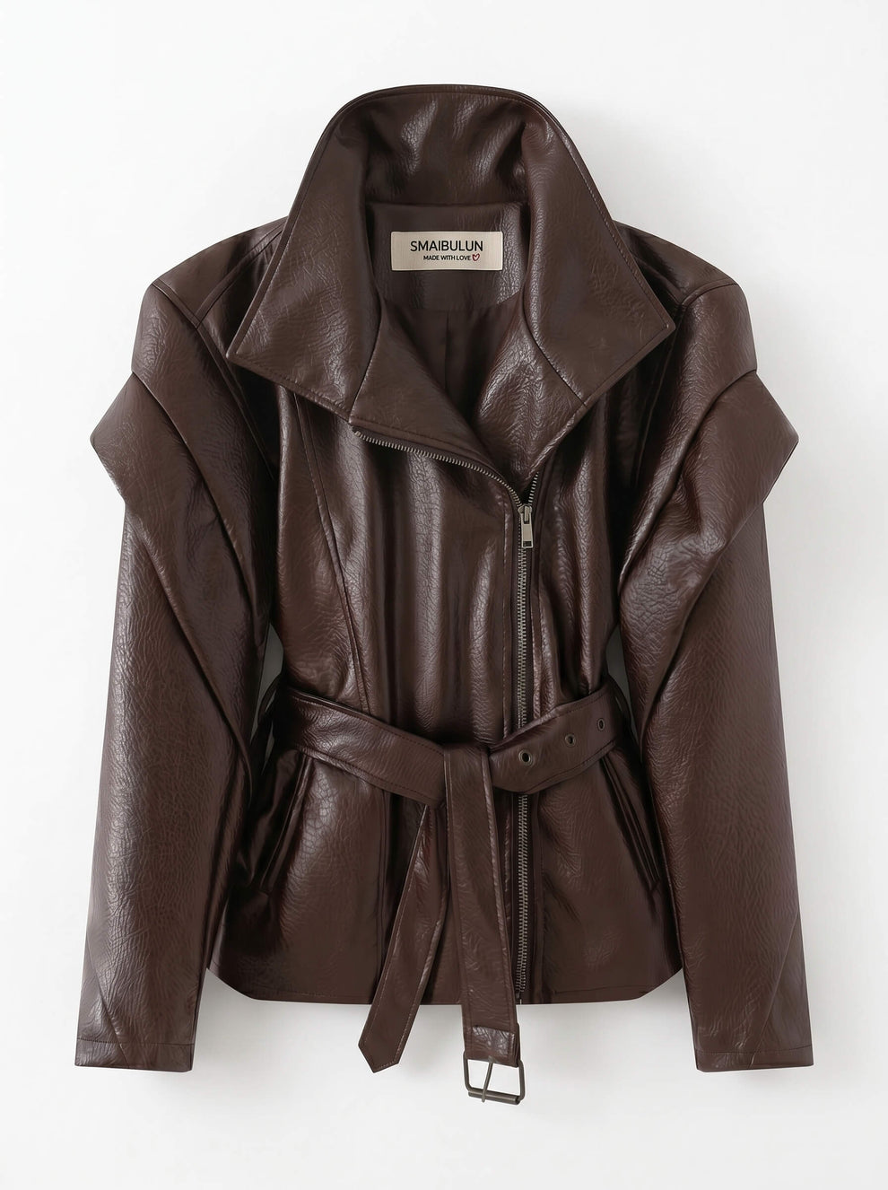 CARLIA FAUX LEATHER JACKET