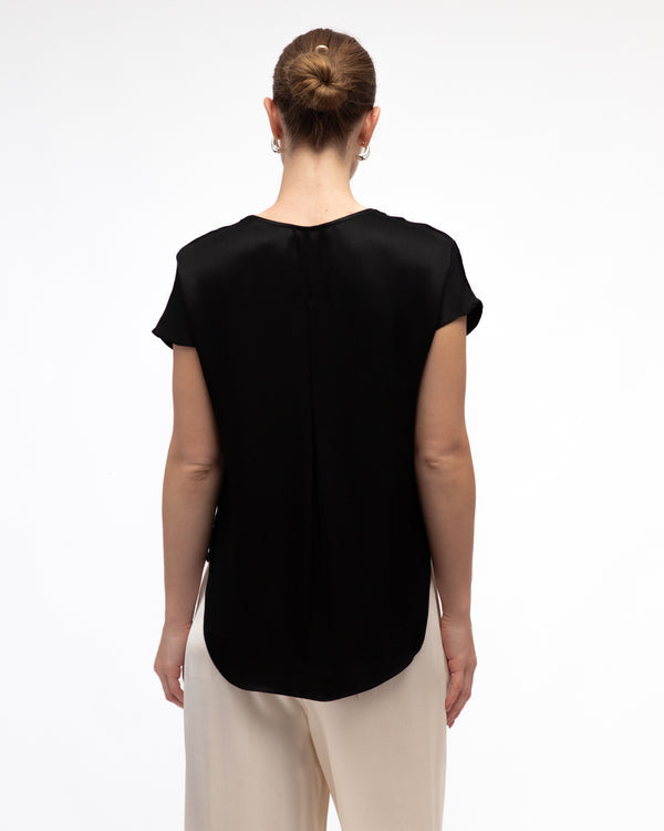 NERO SATIN TOP