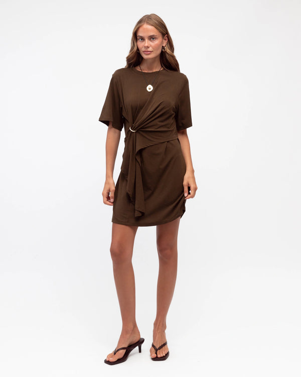 DELANEY DRAPE DETAIL DRESS