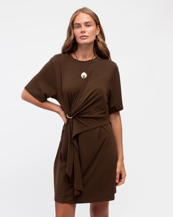 DELANEY DRAPE DETAIL DRESS