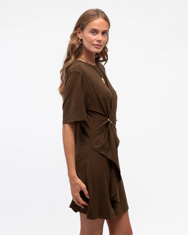DELANEY DRAPE DETAIL DRESS