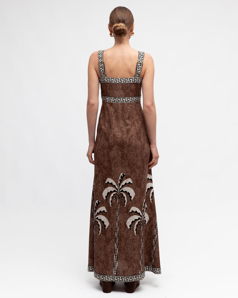 TROPICAL MOSAIC MAXI DRESS