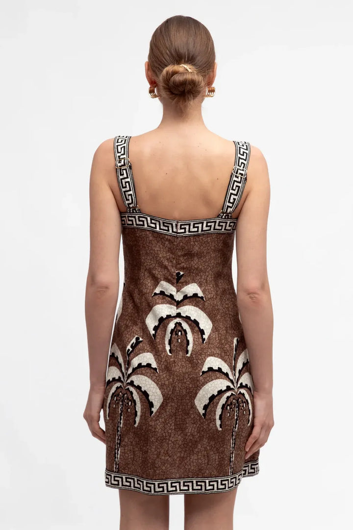 TROPICAL MOSAIC SHORT DRESS