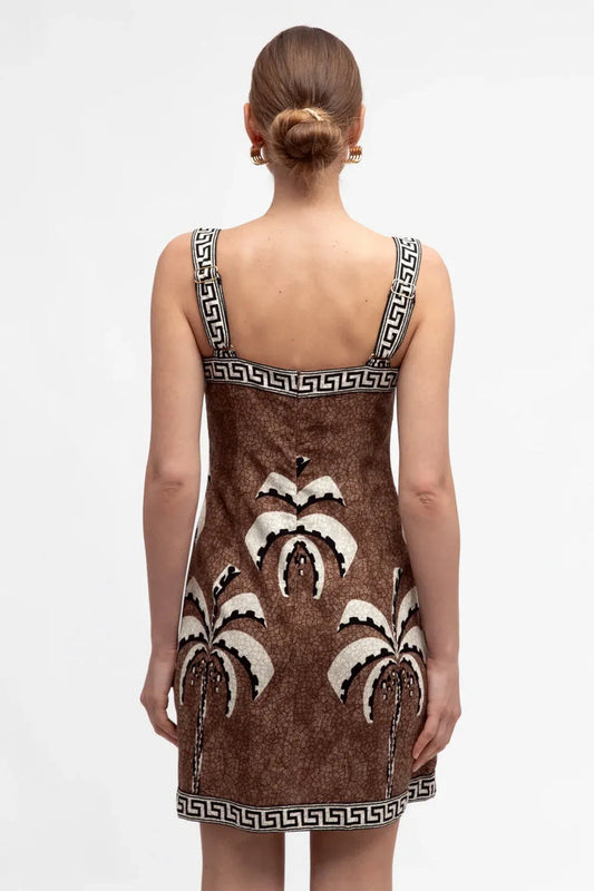 TROPICAL MOSAIC SHORT DRESS