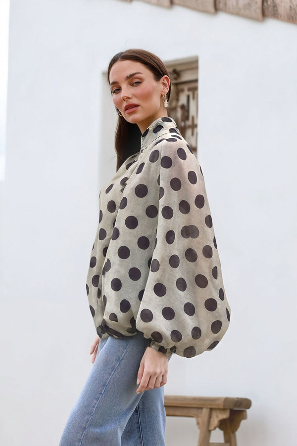 DREAMS MIA POLKA DOT- Chocolate & Cream