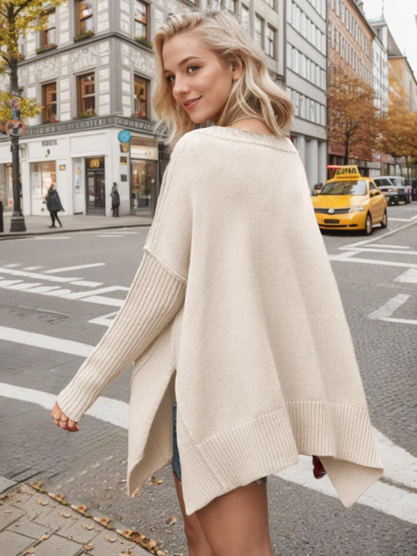 SLOUCH KNIT - Black, Bone & Sage