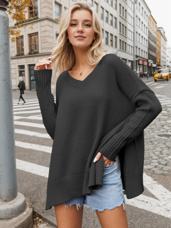 SLOUCH KNIT - Black, Bone & Sage