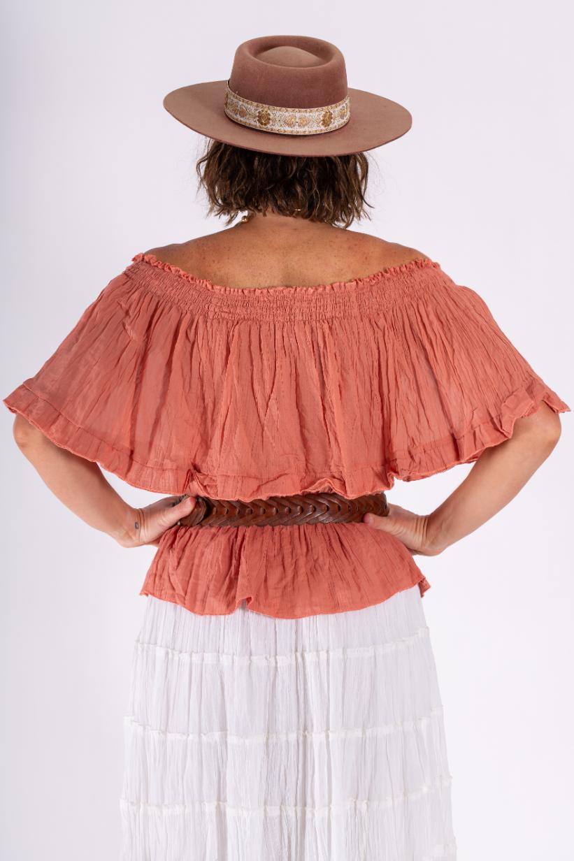 OMBARK OFF SHOULDER TOP