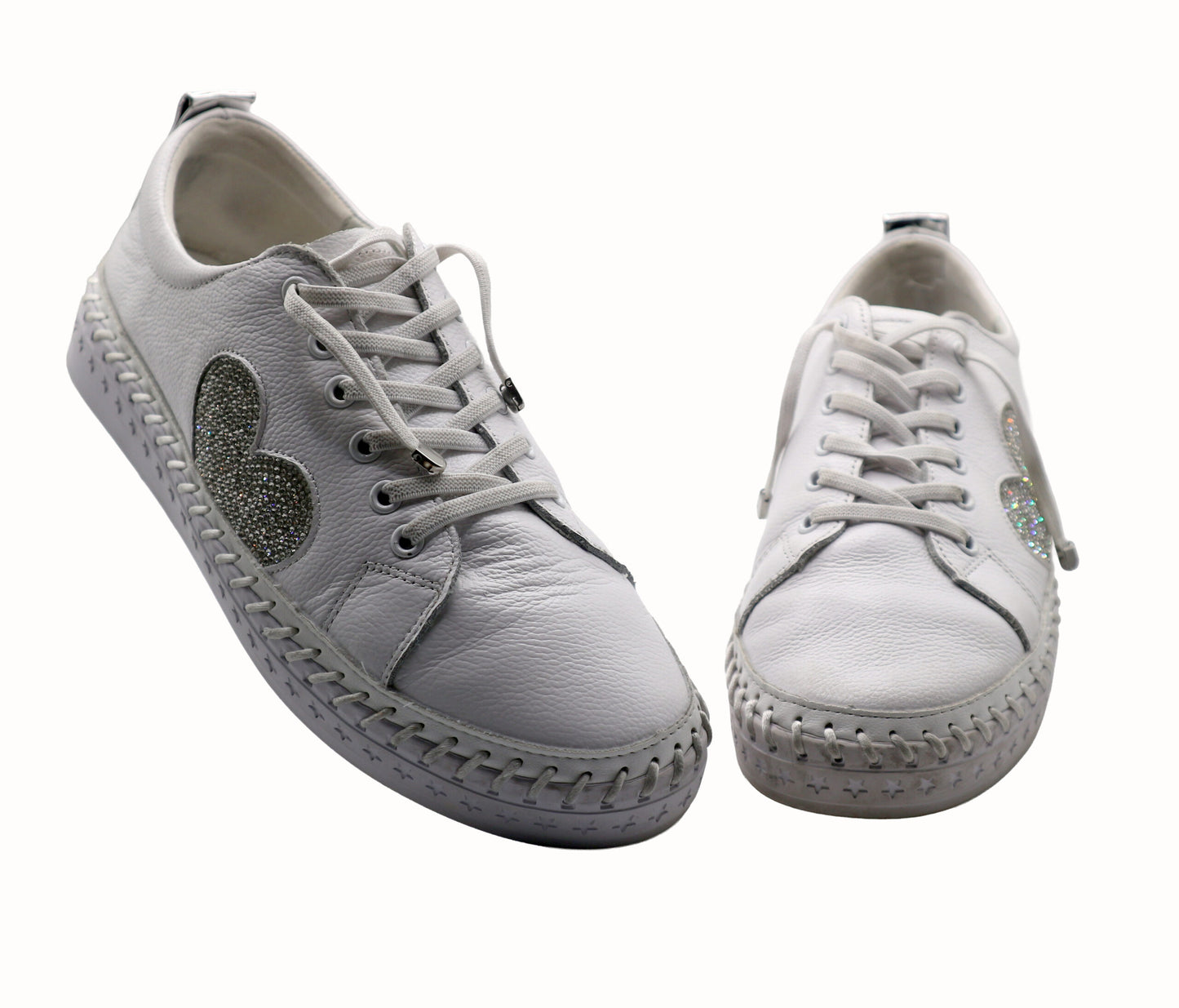 SILVER HEART SNEAKER- Silver Heart